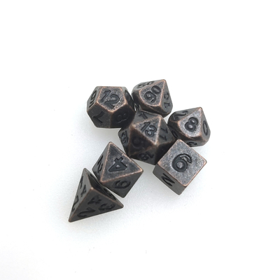 Mini Metal Polyhedral Dice Dungeons and Dragons υψηλής ποιότητας για επιτραπέζιο παιχνίδι ή παιχνίδι με κάρτες