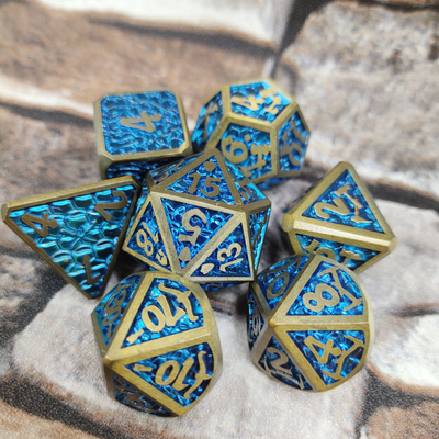 Παιχνίδι Custom RPG Dice Set πολλαπλών χρήσεων για ενήλικες Metal Dice Polyhedral