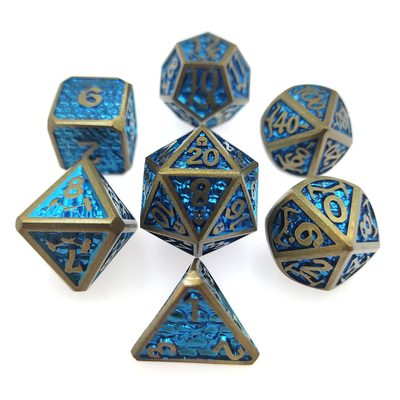 Παιχνίδι Custom RPG Dice Set πολλαπλών χρήσεων για ενήλικες Metal Dice Polyhedral