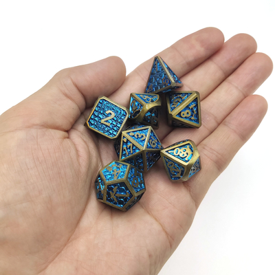 Πρακτικό επιτραπέζιο παιχνίδι Mini DND Dice Metal Dice Moisture Proof Polyhedral