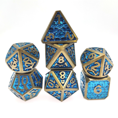 Πρακτικό επιτραπέζιο παιχνίδι Mini DND Dice Metal Dice Moisture Proof Polyhedral
