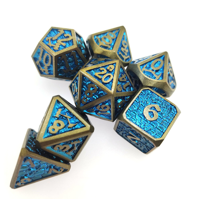 Πρακτικό επιτραπέζιο παιχνίδι Mini DND Dice Metal Dice Moisture Proof Polyhedral