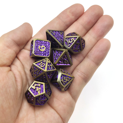 Mini RPG Dice 7 Piece Tiny Polyhedral Set magic the collect chip Dice Sets