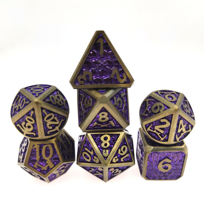Mini RPG Dice 7 Piece Tiny Polyhedral Set magic the collect chip Dice Sets