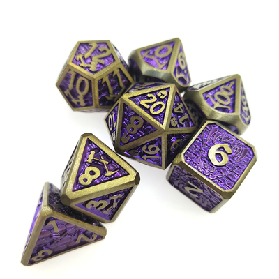 Mini RPG Dice 7 Piece Tiny Polyhedral Set magic the collect chip Dice Sets