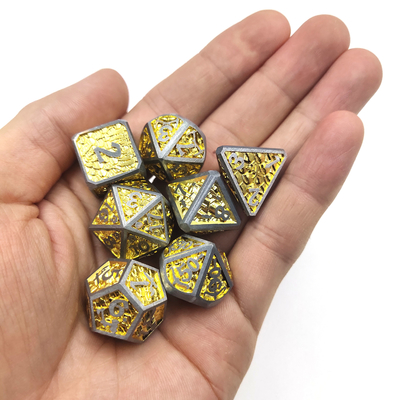 Κάρτα Pokemon Χονδρική Glow Polyhedral Μαύρο τσιπ Dice Sets Polyhedral