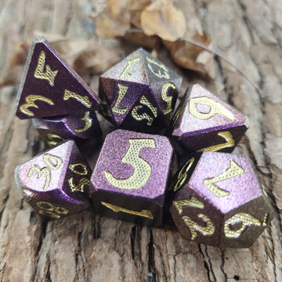Παιχνίδι καρτών RPG Dice Set ZincFor Dungeons And Dragons​ Metal Polyhedral Black