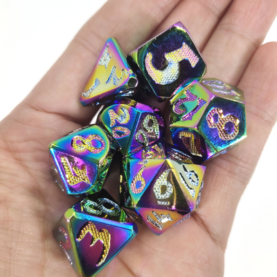 Tabletop RPG τσιπ πόκερ εύρωστη ένδυση - ανθεκτικός πολύεδρος χωρίζει σε τετράγωνα την τύφλωση συνόλου για το παιχνίδι Rpg
