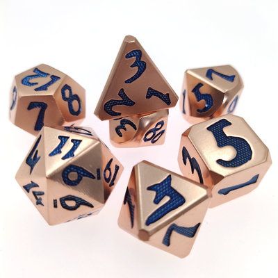 Πρακτική επιμετάλλωση Sharp Manual Grinding Durable Set Προσαρμογή Polyhedral Dice Set