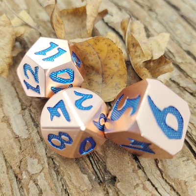 Πρακτική επιμετάλλωση Sharp Manual Grinding Durable Set Προσαρμογή Polyhedral Dice Set