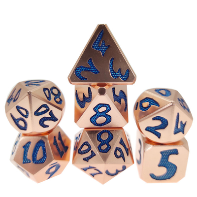 Υψηλής ποιότητας Dice Practical Polyhedral customization Dice Metal Gaming Dice Εγχειρίδιο