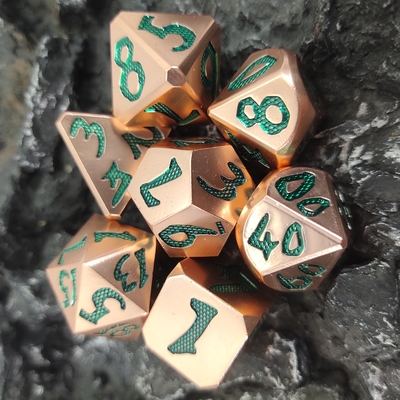 RPG χωρίζει σε τετράγωνα συνόλων το χρυσό για πολλές χρήσεις χειρωνακτικό λείανσης ακρών ανοικτό πράσινο κύλισμα ακρίβειας χαλκού υλικό πολύεδρο