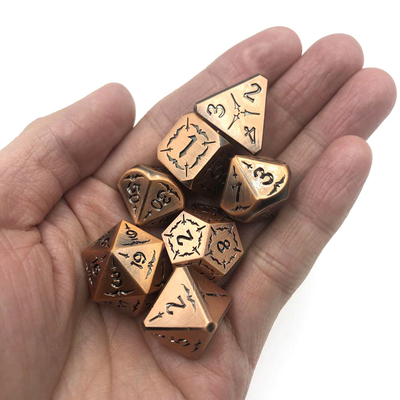 Μαζικό σετ ζαριών Rpg Polyhedral Hand Polished Black Liquid Core Dice Μη τοξικά