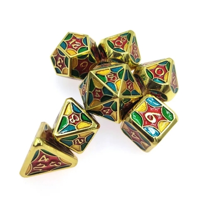 TRPG Running Group Metal Dice Dragon And Dungeon Πλούσιο χρώμα Δίκτυο αράχνης
