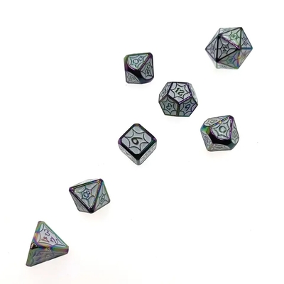 OEM Metal Dice Sets Μη τοξικό χύδην RP Χέρι Πολυεδρό για άγριο κόσμο