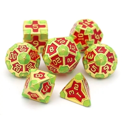 CE Precision RPG Polyhedron Dice Set OEM μη τοξικό χύδην κράμα υλικό KTV Bar