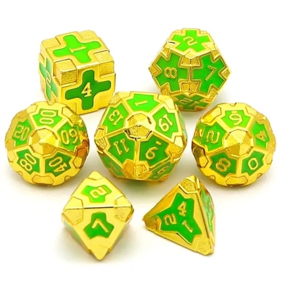 CE Precision RPG Polyhedron Dice Set OEM μη τοξικό χύδην κράμα υλικό KTV Bar