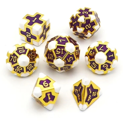 CE Precision RPG Polyhedron Dice Set OEM μη τοξικό χύδην κράμα υλικό KTV Bar