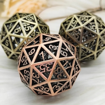 60D Macrobine Zinc Alloy Metal Dice Set Παιχνίδι επιφάνειας εργασίας μοναδικό DND