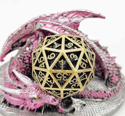 60D Macrobine Zinc Alloy Metal Dice Set Παιχνίδι επιφάνειας εργασίας μοναδικό DND