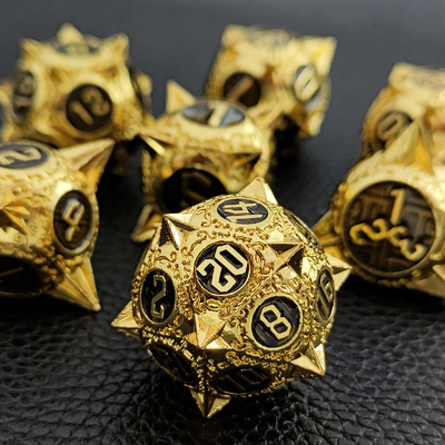 TRPG 16 mm Polyfront DND Metal Dice Πολυχρωματικό Custom Meteor Hammer