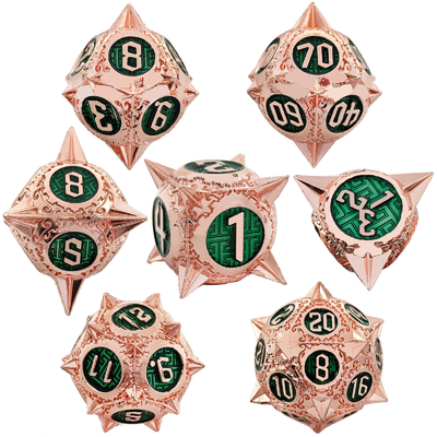 TRPG 16 mm Polyfront DND Metal Dice Πολυχρωματικό Custom Meteor Hammer