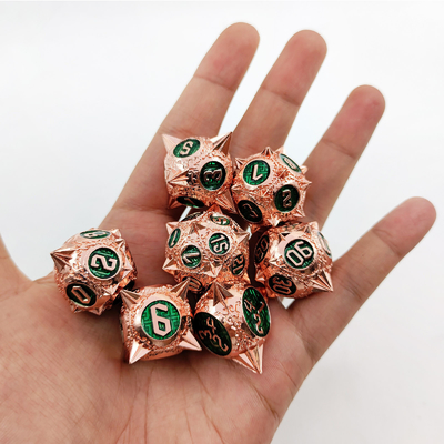TRPG 16 mm Polyfront DND Metal Dice Πολυχρωματικό Custom Meteor Hammer
