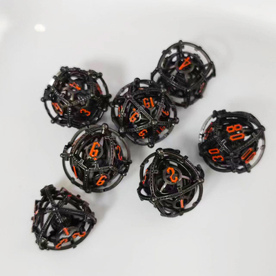 Ηχητικό Pearl RPG Metal Hollow Dice Set DND Cisu 16mm Ομαλό
