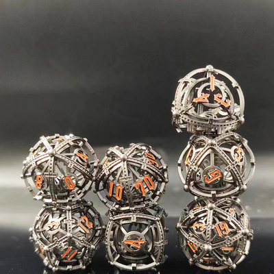 Ηχητικό Pearl RPG Metal Hollow Dice Set DND Cisu 16mm Ομαλό