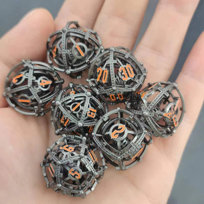 Ηχητικό Pearl RPG Metal Hollow Dice Set DND Cisu 16mm Ομαλό