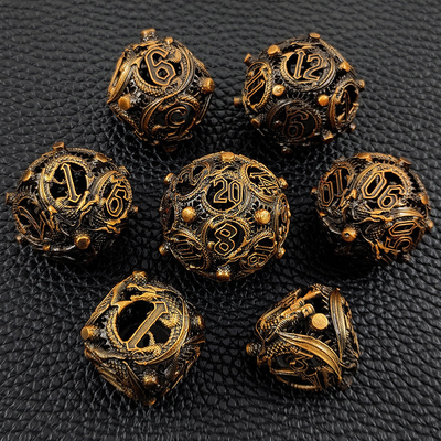 Λονγκ Κονγκ Κύκλος Metal Dice Set DND Dungeon And Multi -Noodle RPG παιχνίδι σκακιού