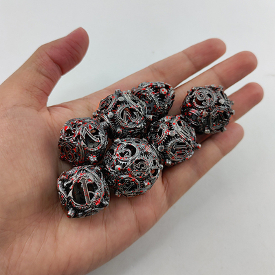 Λονγκ Κονγκ Κύκλος Metal Dice Set DND Dungeon And Multi -Noodle RPG παιχνίδι σκακιού