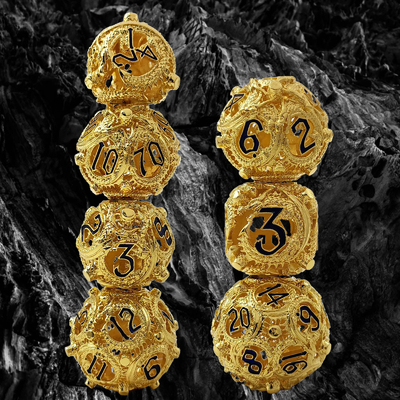 Λονγκ Κονγκ Κύκλος Metal Dice Set DND Dungeon And Multi -Noodle RPG παιχνίδι σκακιού