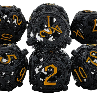 Λονγκ Κονγκ Κύκλος Metal Dice Set DND Dungeon And Multi -Noodle RPG παιχνίδι σκακιού
