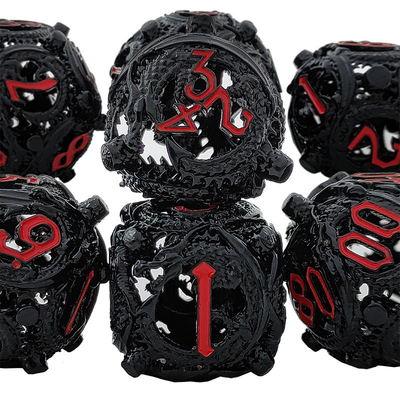 Λονγκ Κονγκ Κύκλος Metal Dice Set DND Dungeon And Multi -Noodle RPG παιχνίδι σκακιού