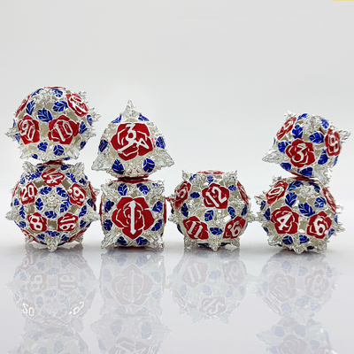 Πολυεδρικό Metal Hollow Dice RPG Role Playing DND Dungeons and Dragons Παιχνίδι επιτραπέζιου τραπεζιού