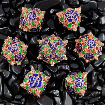 Πολυεδρικό Metal Hollow Dice RPG Role Playing DND Dungeons and Dragons Παιχνίδι επιτραπέζιου τραπεζιού