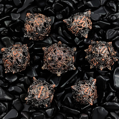 Πολυεδρικό Metal Hollow Dice RPG Role Playing DND Dungeons and Dragons Παιχνίδι επιτραπέζιου τραπεζιού