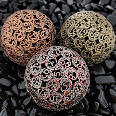 Πανλονγκ Χόλοου 100D Metal Dice Set Dungeon και Δράκος DND#RPG#COC