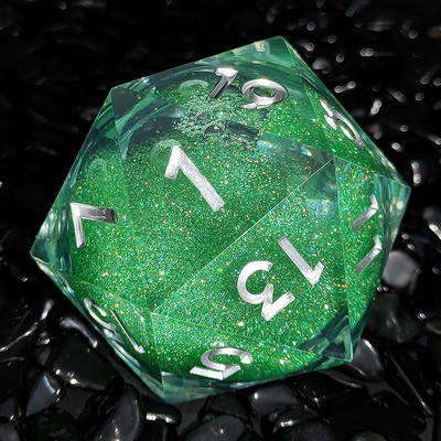 20D Single Resin Running Sand Dice Set Cruzu's Call RPG#DND#Coc Ορίστε και οι δύο.