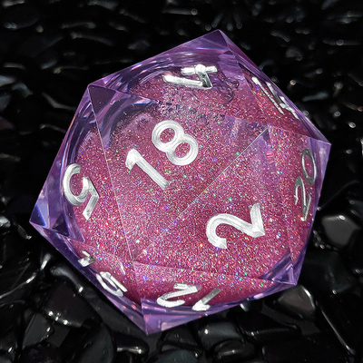 20D Single Resin Running Sand Dice Set Cruzu's Call RPG#DND#Coc Ορίστε και οι δύο.