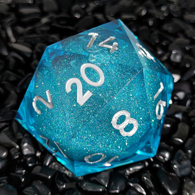 20D Single Resin Running Sand Dice Set Cruzu's Call RPG#DND#Coc Ορίστε και οι δύο.