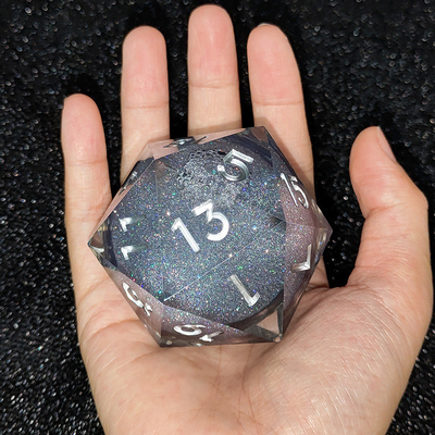 20D Single Resin Running Sand Dice Set Cruzu's Call RPG#DND#Coc Ορίστε και οι δύο.