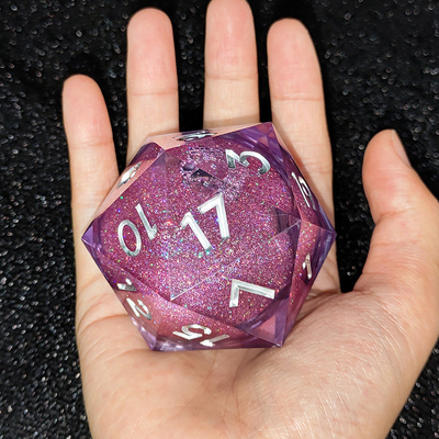 20D Single Resin Running Sand Dice Set Cruzu's Call RPG#DND#Coc Ορίστε και οι δύο.