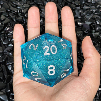 20D Single Resin Running Sand Dice Set Cruzu's Call RPG#DND#Coc Ορίστε και οι δύο.