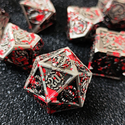 Σπαθί μεταλλικό RPG ζάρια Χέρι γυαλισμένο Cruzu Dungeon και μακρύ DND #