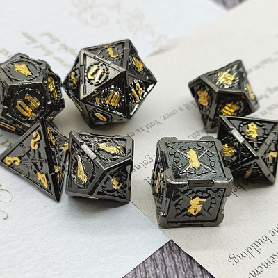 Σπαθί μεταλλικό RPG ζάρια Χέρι γυαλισμένο Cruzu Dungeon και μακρύ DND #