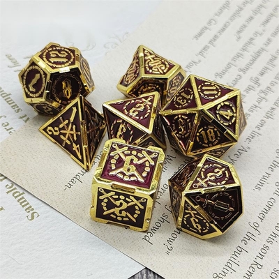 Σπαθί μεταλλικό RPG ζάρια Χέρι γυαλισμένο Cruzu Dungeon και μακρύ DND #
