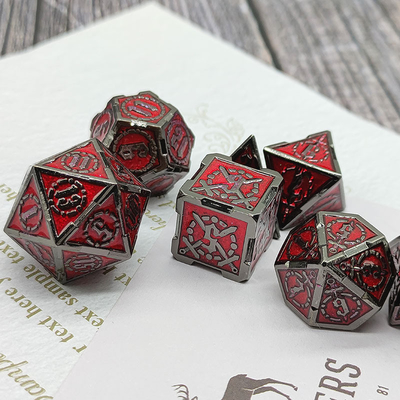 Σπαθί μεταλλικό RPG ζάρια Χέρι γυαλισμένο Cruzu Dungeon και μακρύ DND #