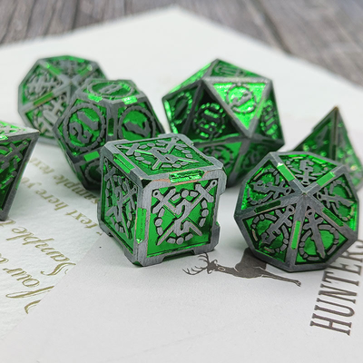 Σπαθί μεταλλικό RPG ζάρια Χέρι γυαλισμένο Cruzu Dungeon και μακρύ DND #